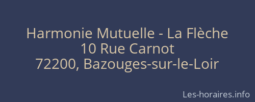 Harmonie Mutuelle - La Flèche