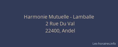 Harmonie Mutuelle - Lamballe