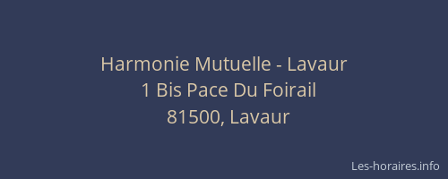 Harmonie Mutuelle - Lavaur
