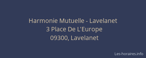 Harmonie Mutuelle - Lavelanet