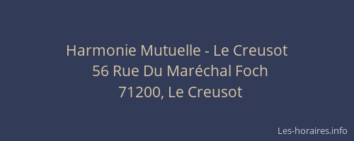 Harmonie Mutuelle - Le Creusot