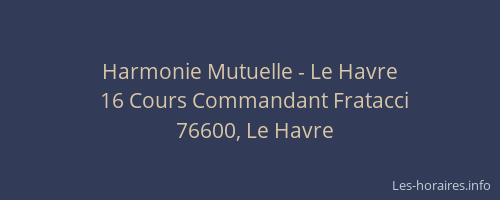 Harmonie Mutuelle - Le Havre