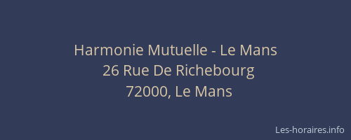 Harmonie Mutuelle - Le Mans