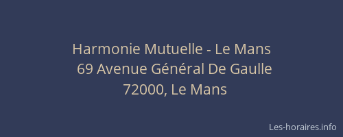 Harmonie Mutuelle - Le Mans