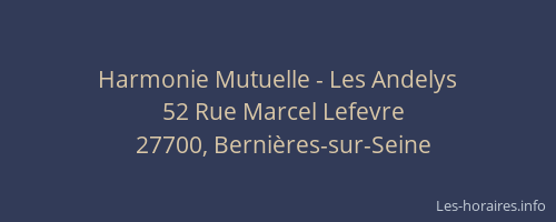 Harmonie Mutuelle - Les Andelys