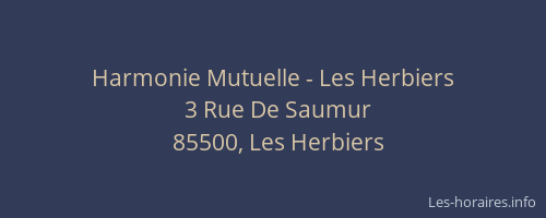 Harmonie Mutuelle - Les Herbiers