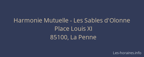 Harmonie Mutuelle - Les Sables d'Olonne