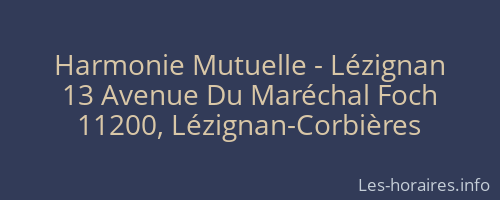 Harmonie Mutuelle - Lézignan