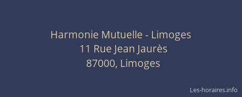 Harmonie Mutuelle - Limoges