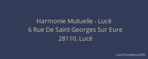 Harmonie Mutuelle - Luc&eacute;