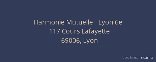 Harmonie Mutuelle - Lyon 6e
