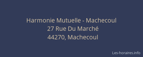 Harmonie Mutuelle - Machecoul