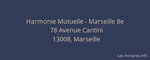 Harmonie Mutuelle - Marseille 8e