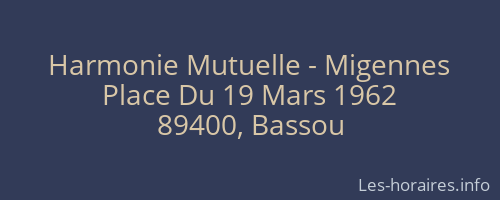 Harmonie Mutuelle - Migennes