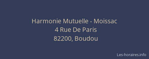 Harmonie Mutuelle - Moissac