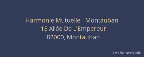 Harmonie Mutuelle - Montauban
