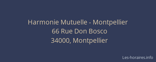 Harmonie Mutuelle - Montpellier
