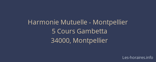 Harmonie Mutuelle - Montpellier