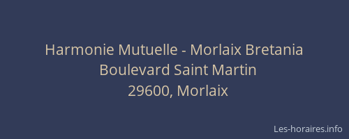 Harmonie Mutuelle - Morlaix Bretania