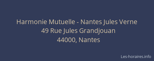 Harmonie Mutuelle - Nantes Jules Verne