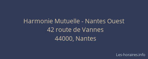 Harmonie Mutuelle - Nantes Ouest