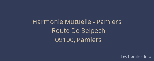 Harmonie Mutuelle - Pamiers
