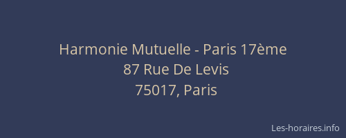 Harmonie Mutuelle - Paris 17ème