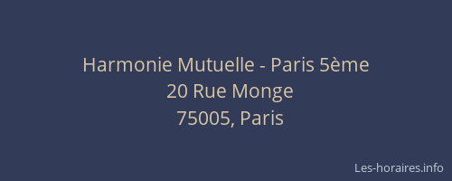 Harmonie Mutuelle - Paris 5ème
