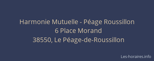 Harmonie Mutuelle - P&eacute;age Roussillon