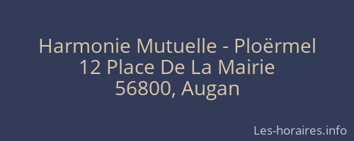 Harmonie Mutuelle - Ploërmel