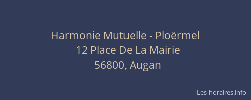 Harmonie Mutuelle - Plo&euml;rmel
