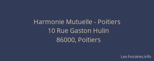 Harmonie Mutuelle - Poitiers