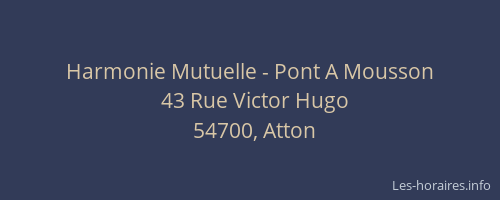 Harmonie Mutuelle - Pont A Mousson