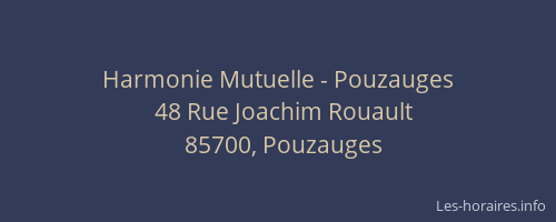 Harmonie Mutuelle - Pouzauges