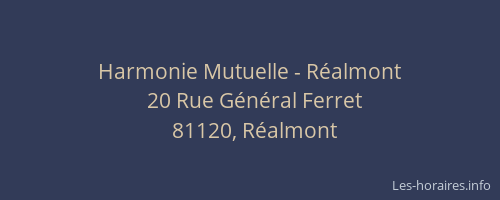 Harmonie Mutuelle - Réalmont