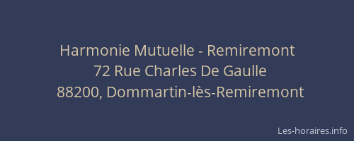 Harmonie Mutuelle - Remiremont