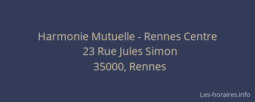 Harmonie Mutuelle - Rennes Centre