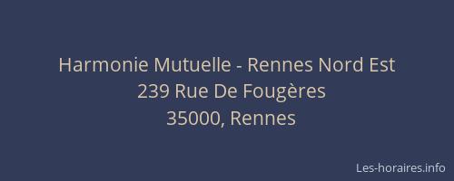 Harmonie Mutuelle - Rennes Nord Est