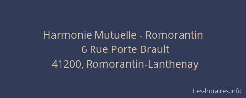Harmonie Mutuelle - Romorantin