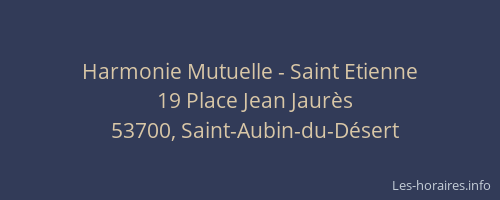 Harmonie Mutuelle - Saint Etienne
