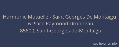 Harmonie Mutuelle - Saint Georges De Montaigu