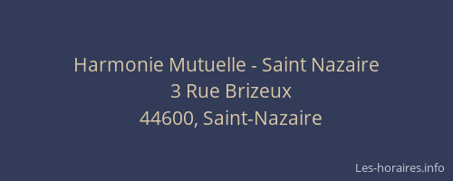 Harmonie Mutuelle - Saint Nazaire