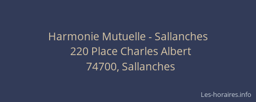 Harmonie Mutuelle - Sallanches