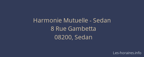 Harmonie Mutuelle - Sedan