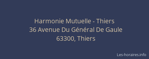 Harmonie Mutuelle - Thiers