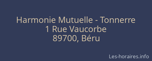 Harmonie Mutuelle - Tonnerre
