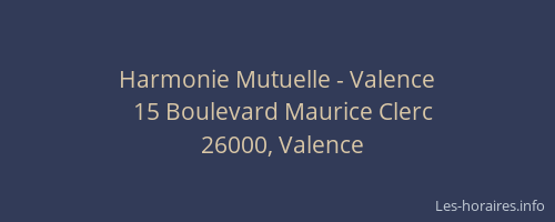Harmonie Mutuelle - Valence