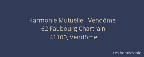 Harmonie Mutuelle - Vend&ocirc;me