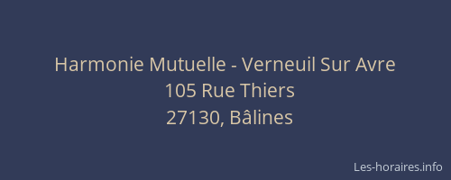 Harmonie Mutuelle - Verneuil Sur Avre