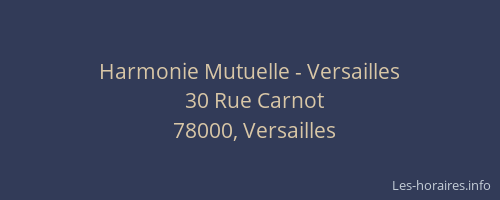 Harmonie Mutuelle - Versailles